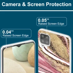 Samsung Galaxy A12 / M12 - Marmor & Sand Design Hülle