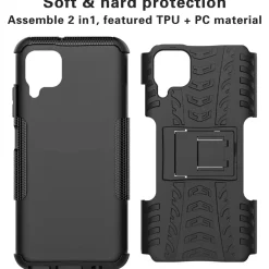 Samsung Galaxy A12 / M12 - Outdoor Hülle 2-teiliges Schutzcase