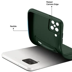 Samsung Galaxy A12 / M12 - Silikonhülle mit Kartenfach & Kameraschutz