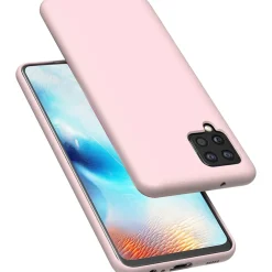 Samsung Galaxy A12 / M12 - Silikon Case mit Mikrofaser-Innenseite