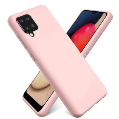 Samsung Galaxy A12 / M12 - Silikon Case mit Mikrofaser-Innenseite
