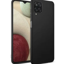 Samsung Galaxy A12 / M12 - Slim Silikon Backcover Schwarz