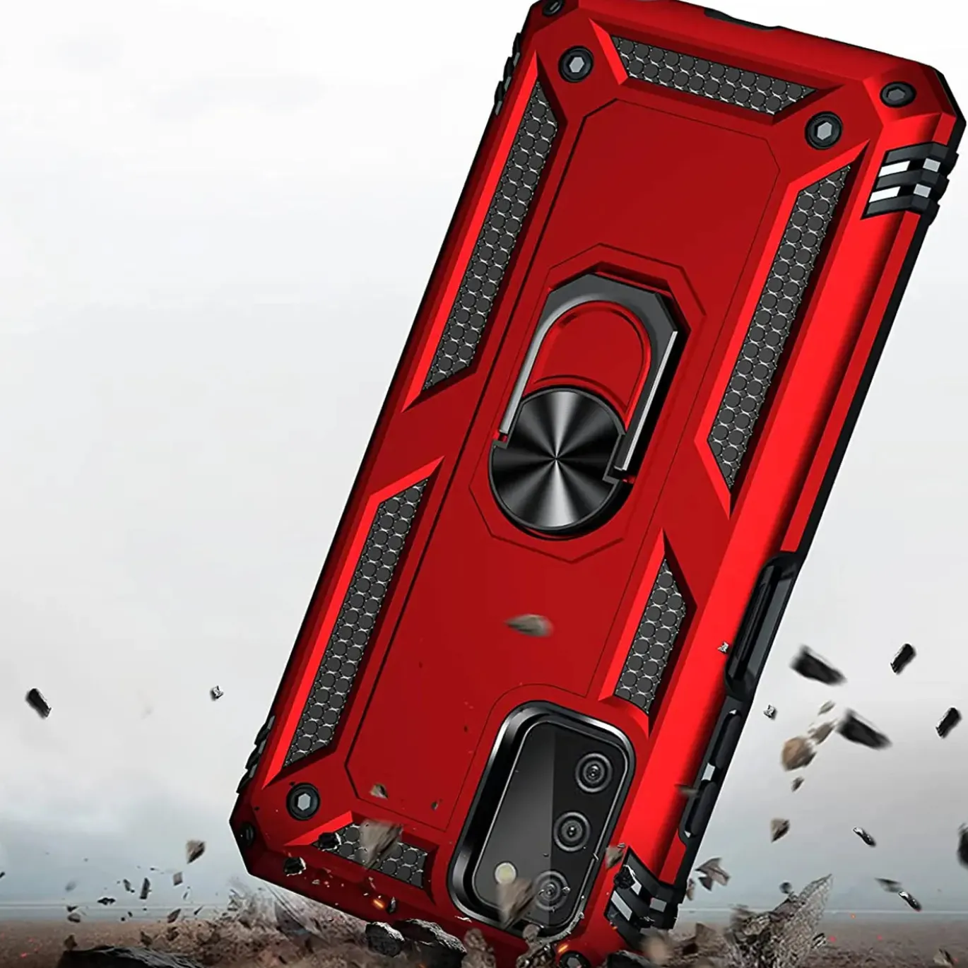 Samsung Galaxy A51 - Outdoor Hardcase mit Ringhalter