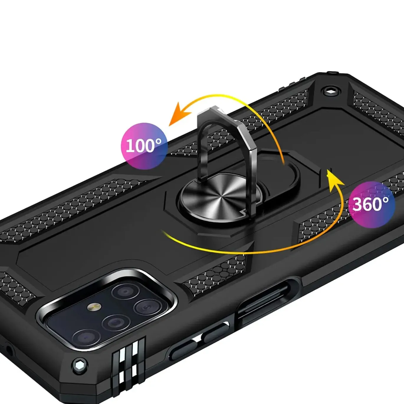 Samsung Galaxy A51 - Outdoor Hardcase mit Ringhalter