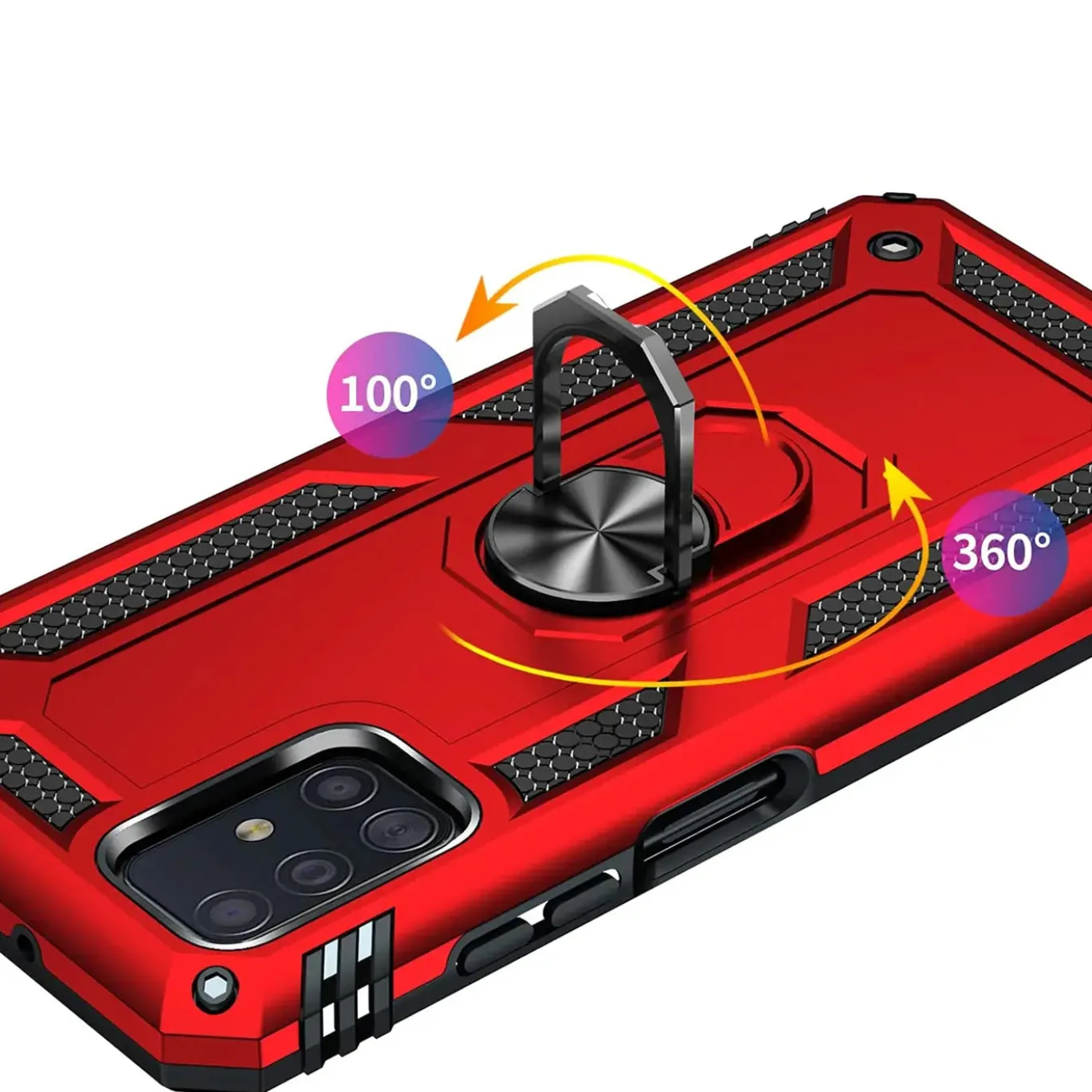 Samsung Galaxy A51 - Outdoor Hardcase mit Ringhalter