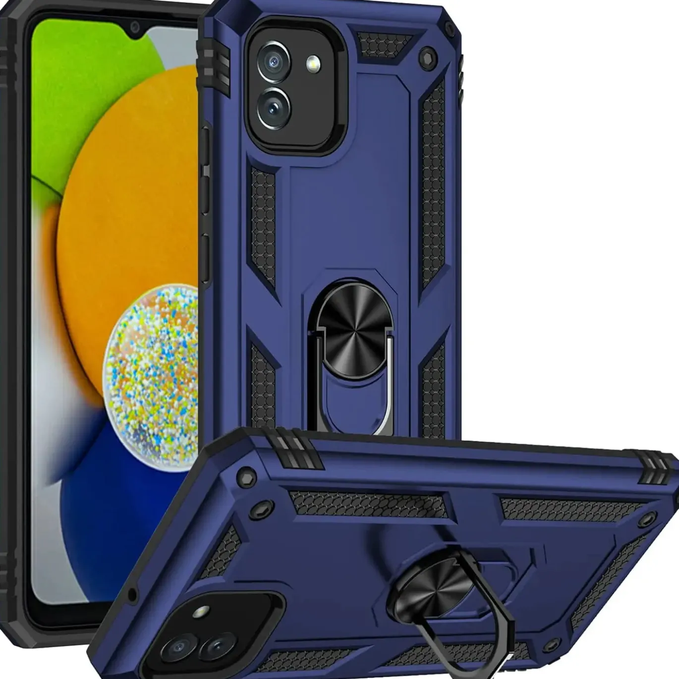 Samsung Galaxy A03 - Outdoor Hardcase mit Ringhalter