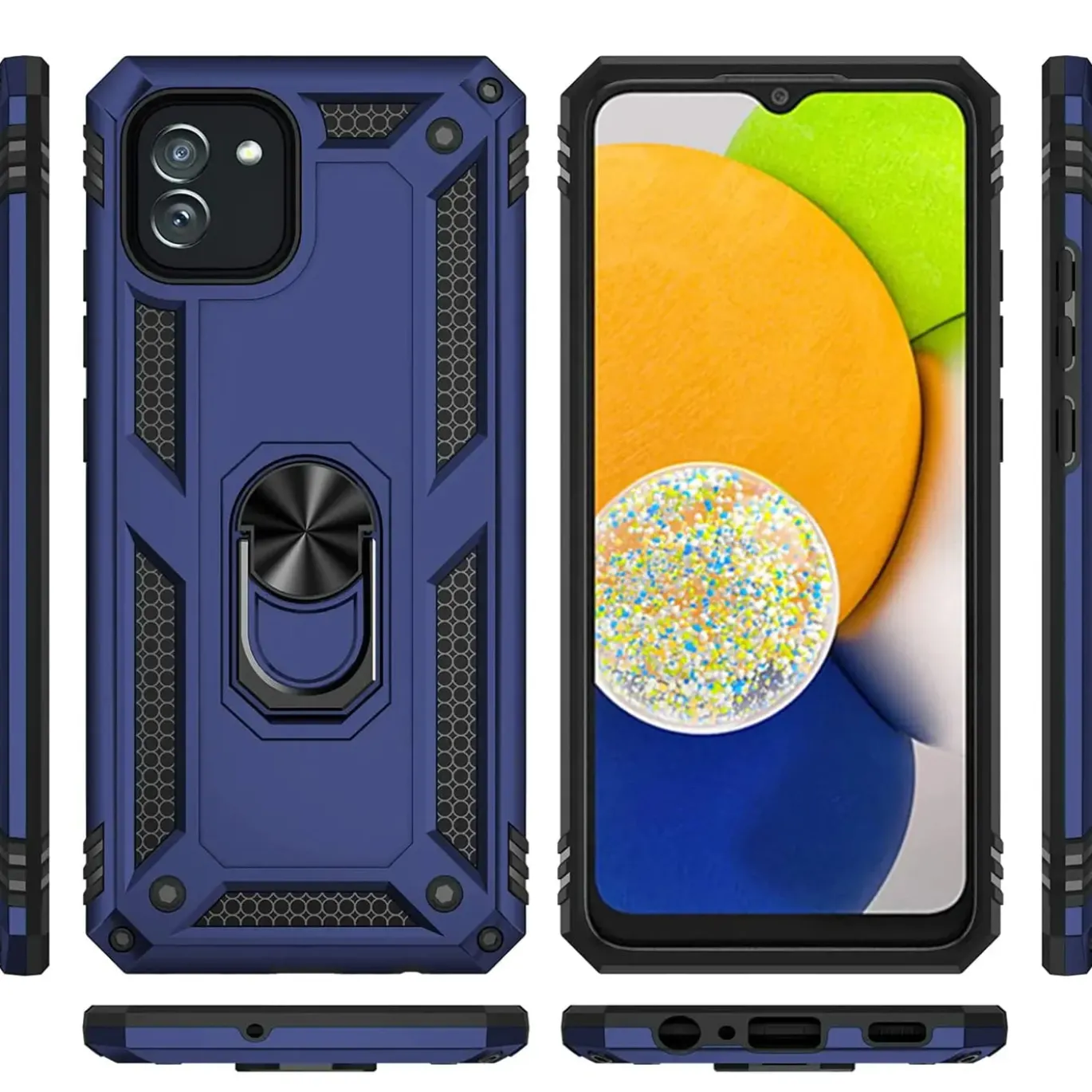 Samsung Galaxy A03 - Outdoor Hardcase mit Ringhalter