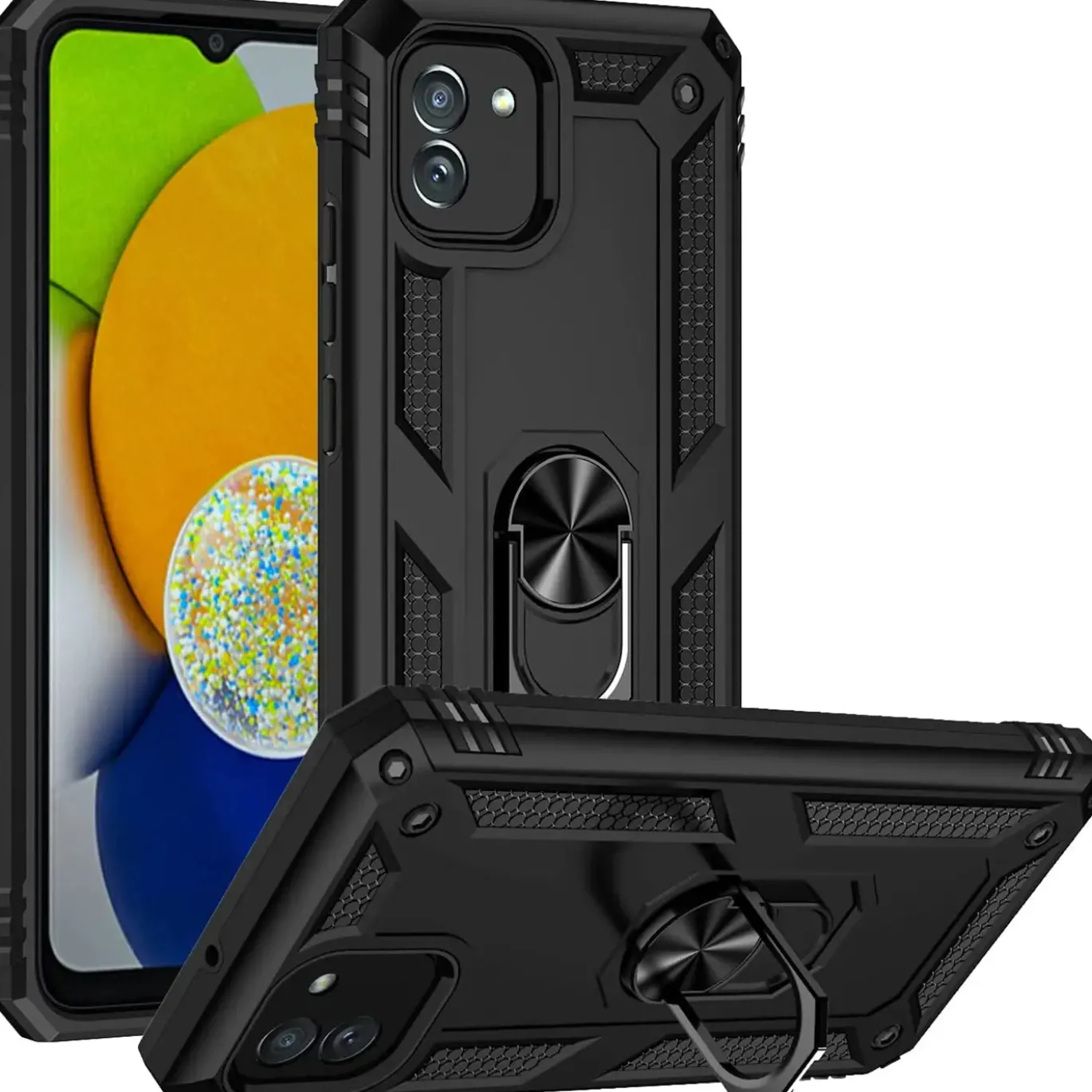 Samsung Galaxy A03 - Outdoor Hardcase mit Ringhalter