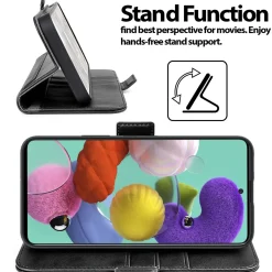 Samsung Galaxy A51 - Robuste Klapphülle mit RFID Block