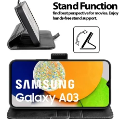 Samsung Galaxy A03 - Robuste Klapphülle mit RFID Block