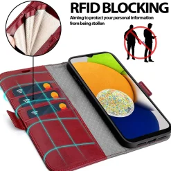Samsung Galaxy A03 - Robuste Klapphülle mit RFID Block