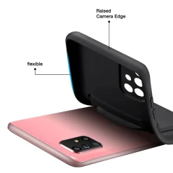 Samsung Galaxy A51 - Silikonhülle mit Kartenfach & Kameraschutz