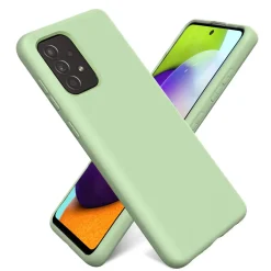 Samsung Galaxy A72 - Silikon Case mit Mikrofaser-Innenseite