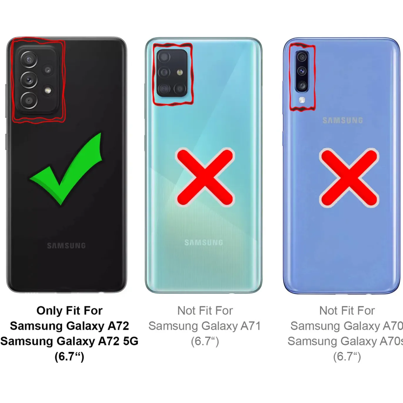 Samsung Galaxy A72 - Silikon Case mit Mikrofaser-Innenseite