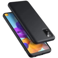 Samsung Galaxy A41 - Silikon Case mit Mikrofaser-Innenseite
