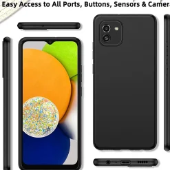 Samsung Galaxy A03 - Slim Silikon Backcover Schwarz