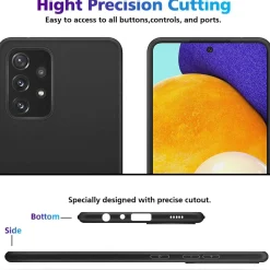 Samsung Galaxy A72 - Slim Silikon Backcover Schwarz
