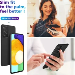 Samsung Galaxy A72 - Slim Silikon Backcover Schwarz