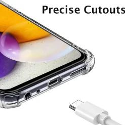 Samsung Galaxy A72 - Stoßfestes Clear Case
