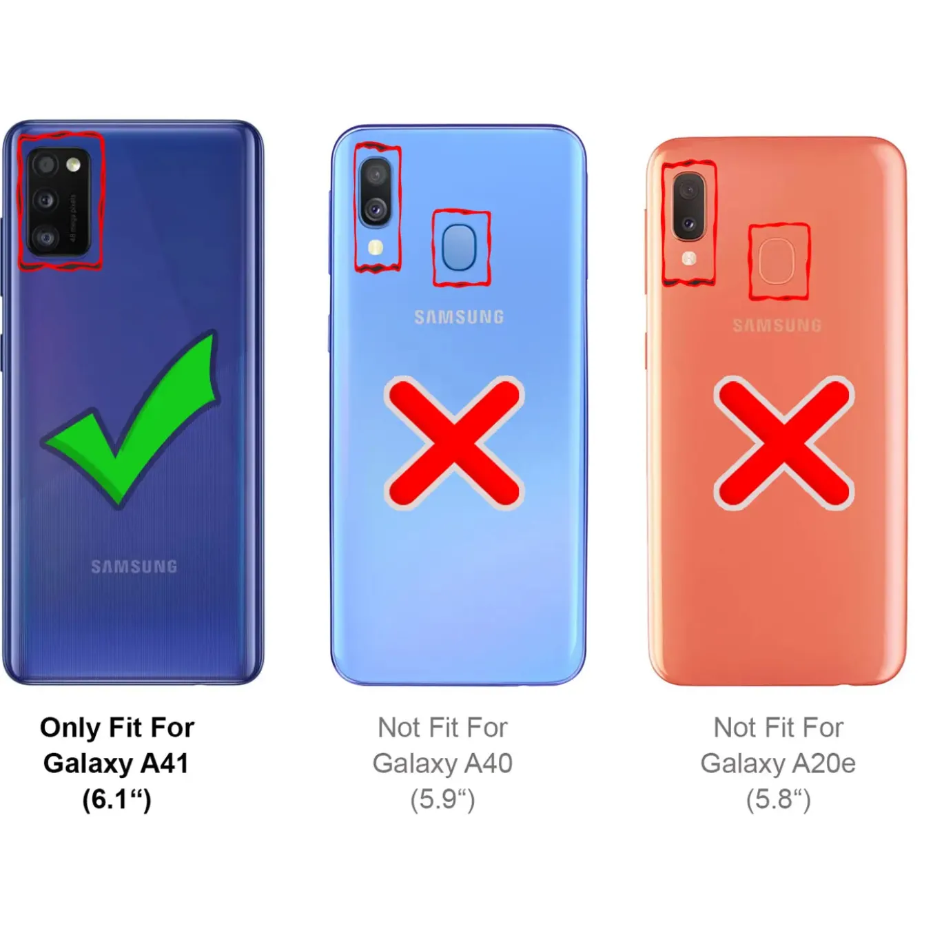 Samsung Galaxy A41 - Stoßfestes Clear Case