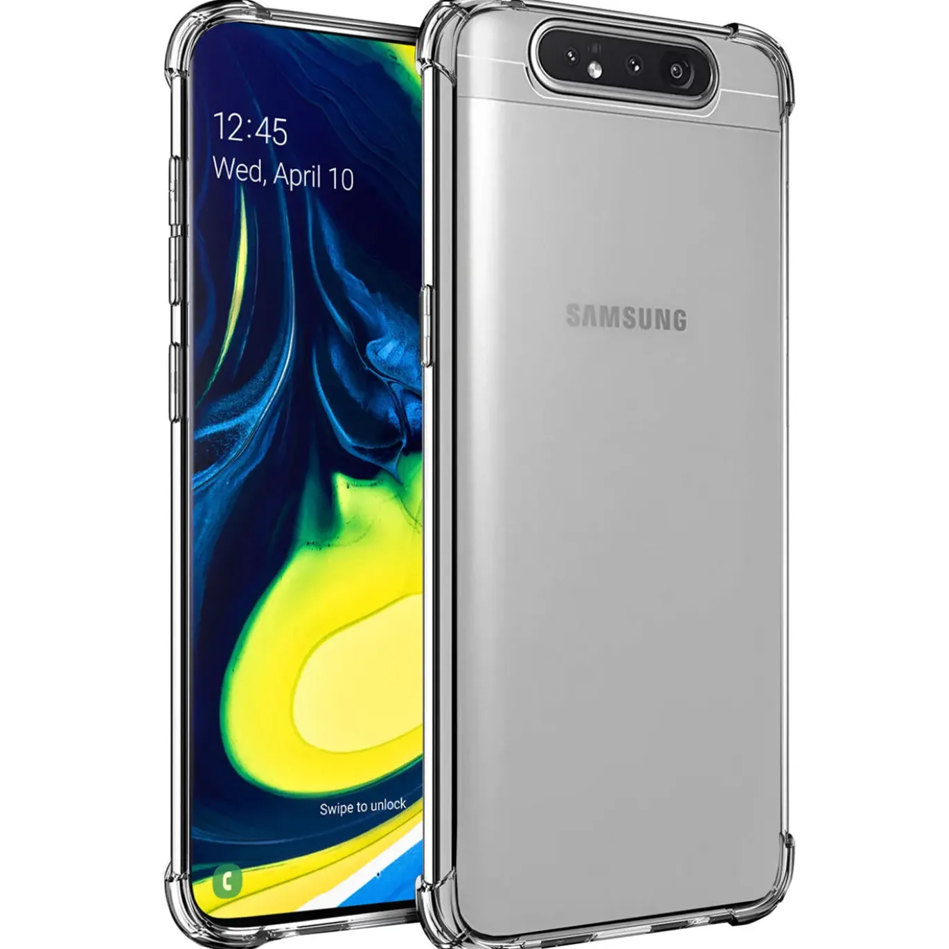 Samsung Galaxy A80 - Stoßfestes Clear Case