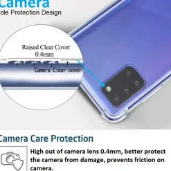 Samsung Galaxy A31 - Stoßfestes Clear Case