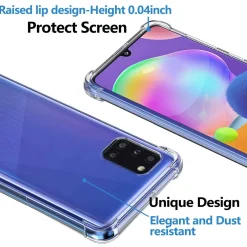 Samsung Galaxy A31 - Stoßfestes Clear Case
