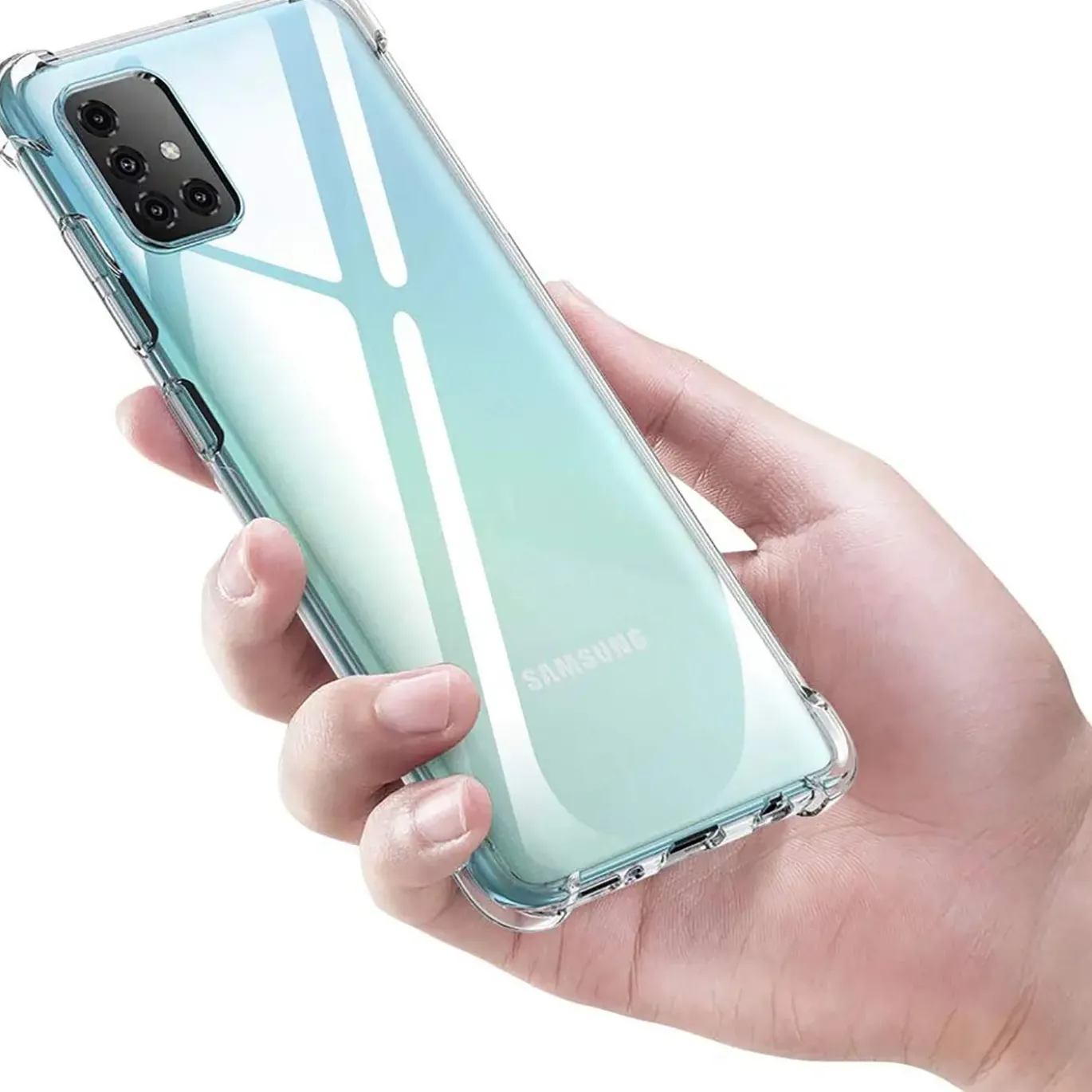 Samsung Galaxy A71 - Stoßfestes Clear Case