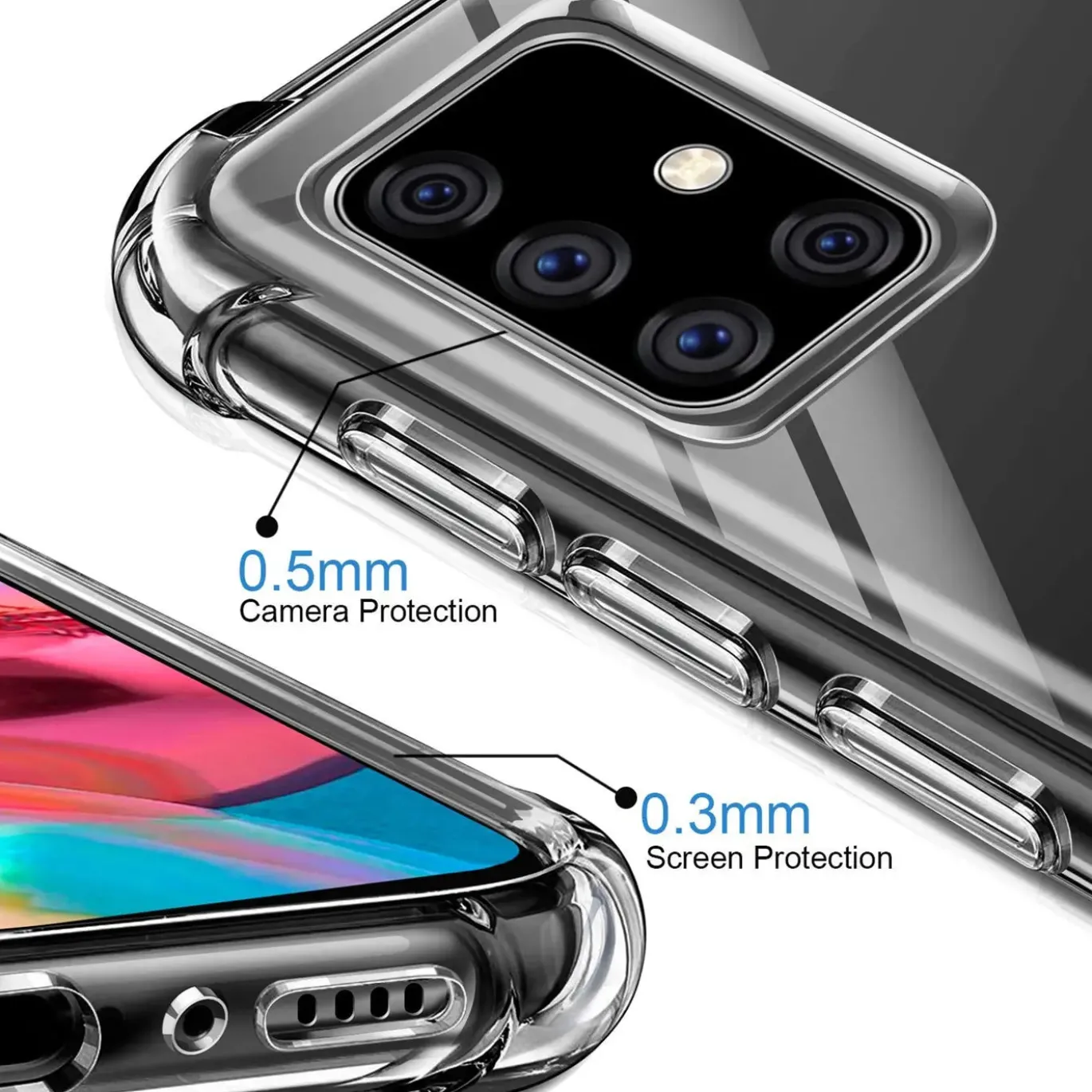 Samsung Galaxy A71 - Stoßfestes Clear Case