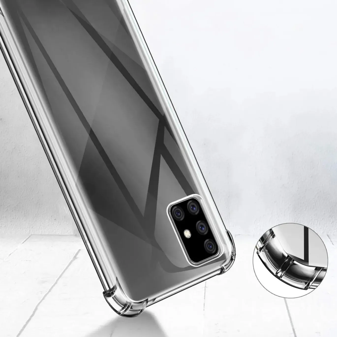 Samsung Galaxy A71 - Stoßfestes Clear Case