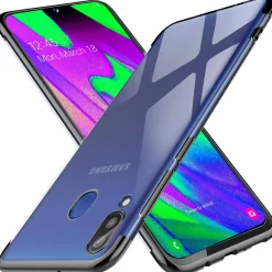 Samsung Galaxy A40 - Transparente Hülle mit Akzenten