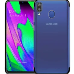 Samsung Galaxy A40 - Transparente Hülle mit Akzenten