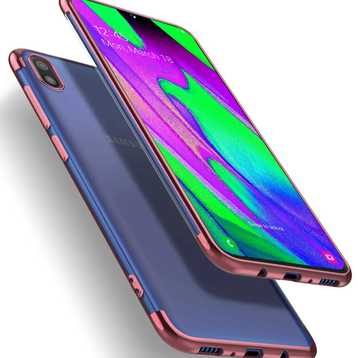 Samsung Galaxy A10 - Transparente Hülle mit Akzenten
