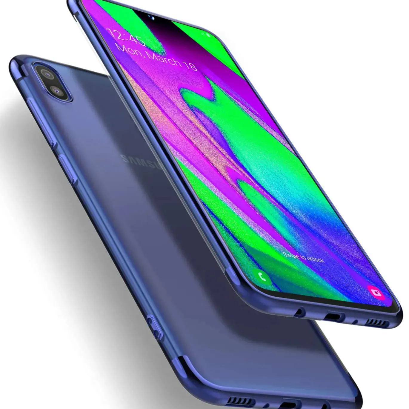 Samsung Galaxy A10 - Transparente Hülle mit Akzenten