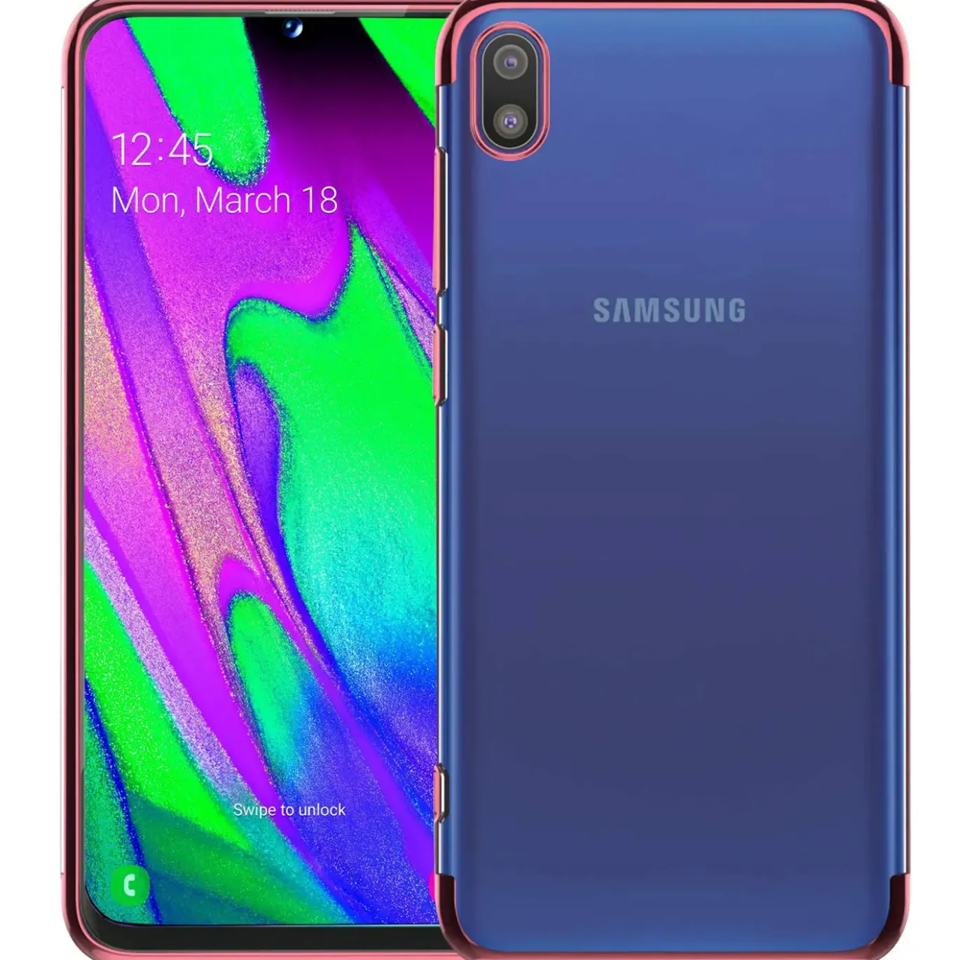 Samsung Galaxy A10 - Transparente Hülle mit Akzenten