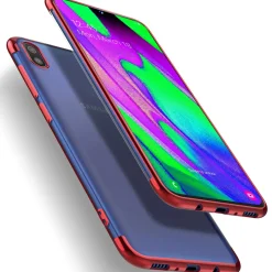 Samsung Galaxy A10 - Transparente Hülle mit Akzenten
