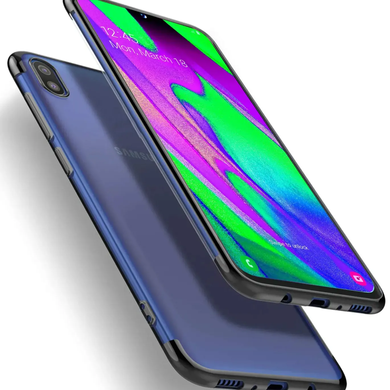 Samsung Galaxy A10 - Transparente Hülle mit Akzenten