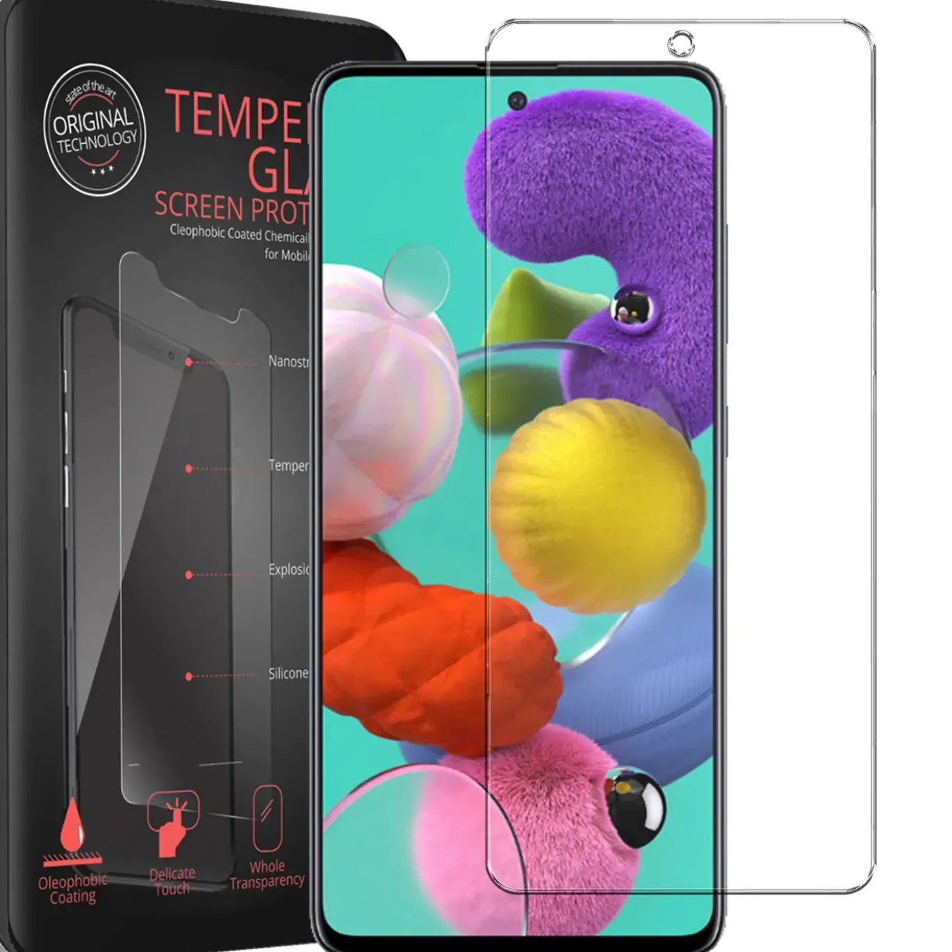 Samsung Galaxy A51 - 2x 9H Panzer Glasfolie, Displayfolie