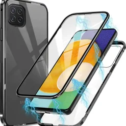 Samsung Galaxy A22 5G - 360° Glas Hülle mit Rundumschutz