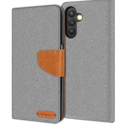 Samsung Galaxy A13 5G / A04s - Jeanslook Klapphülle mit Kartenfach