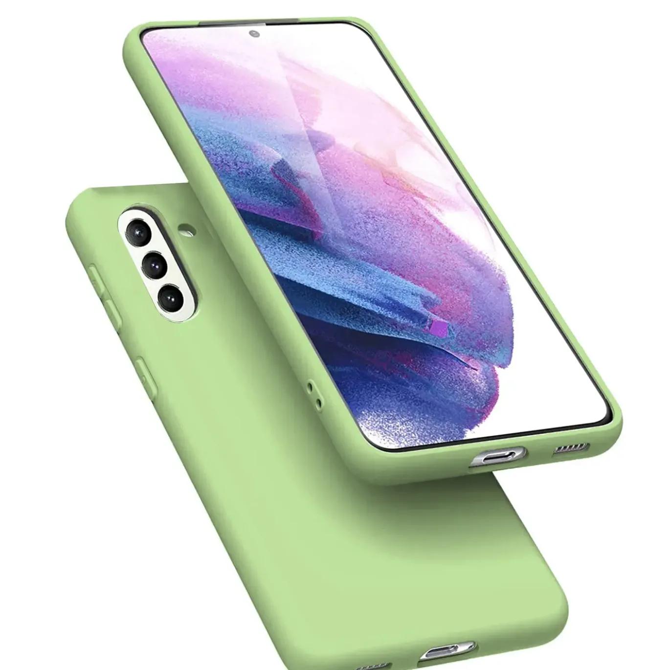 Samsung Galaxy A13 5G / A04s - Silikon Case mit Mikrofaser-Innenseite