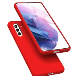Samsung Galaxy A13 5G / A04s - Silikon Case mit Mikrofaser-Innenseite