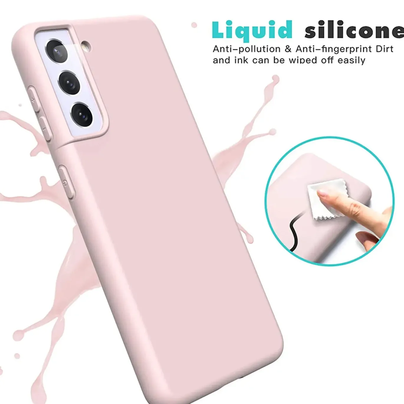 Samsung Galaxy A13 5G / A04s - Silikon Case mit Mikrofaser-Innenseite
