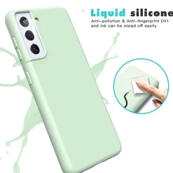 Samsung Galaxy A13 5G / A04s - Silikon Case mit Mikrofaser-Innenseite