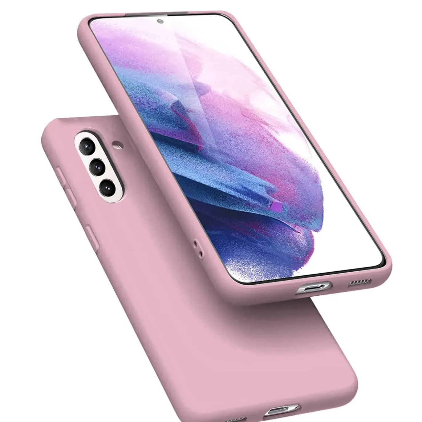 Samsung Galaxy A13 5G / A04s - Silikon Case mit Mikrofaser-Innenseite