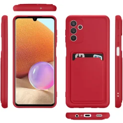 Samsung Galaxy A13 5G / A04s - Silikonhülle mit Kartenfach & Kameraschutz