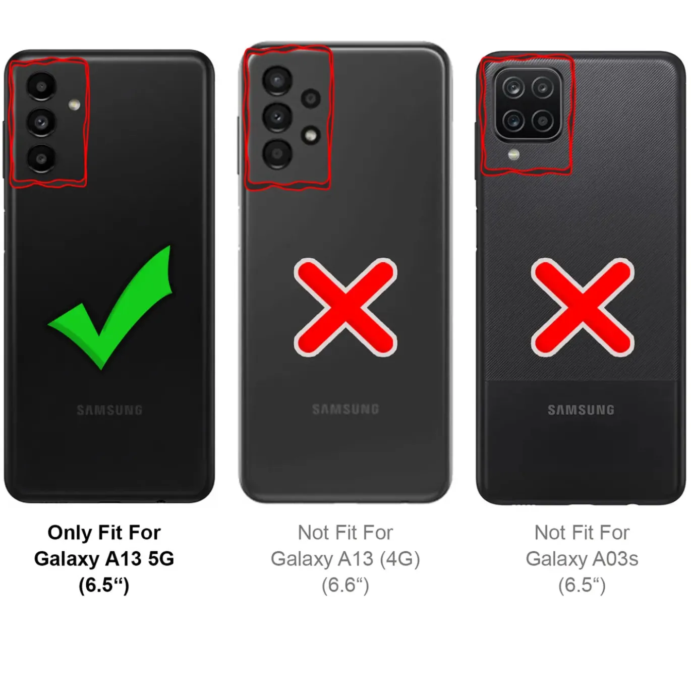 Samsung Galaxy A13 5G / A04s - Silikonhülle mit Kartenfach & Kameraschutz