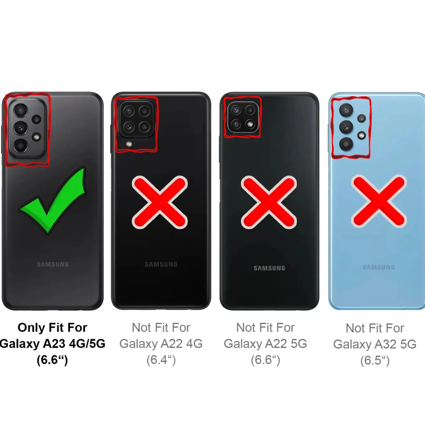 Samsung Galaxy A23 5G - Booklet Case mit Magnetverschluss