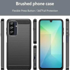 Samsung Galaxy A26 5G - Carbon Case Hülle, stoßfest