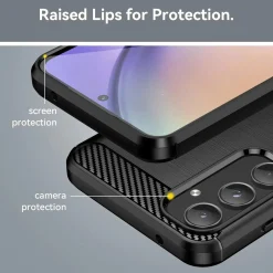 Samsung Galaxy A55 5G - Carbon Case Hülle, stoßfest